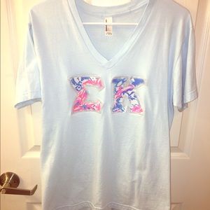 Sigma Kappa Lilly Pulitzer Letter Shirt